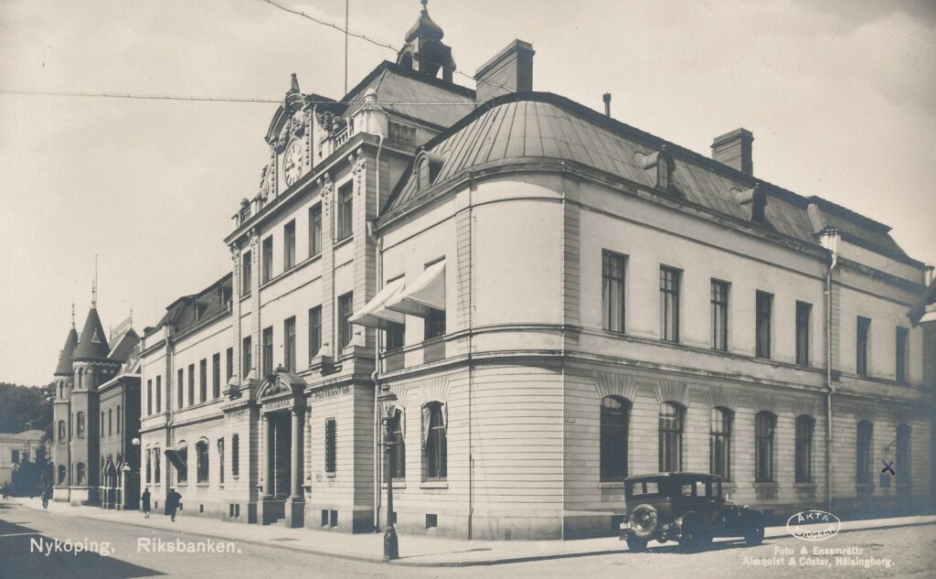 Riksbanken Nykoping Vykort