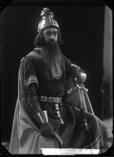 Gustaf Sjöberg i Lohengrin vid Kungliga Operan 1904.