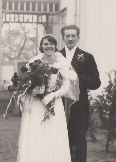 Rut Hagwall med make Jean 24 januari 1932