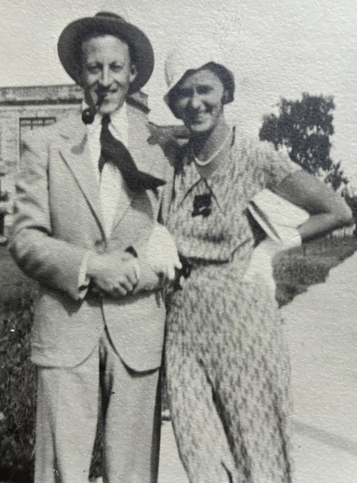 Gus och Etty unga och lyckliga